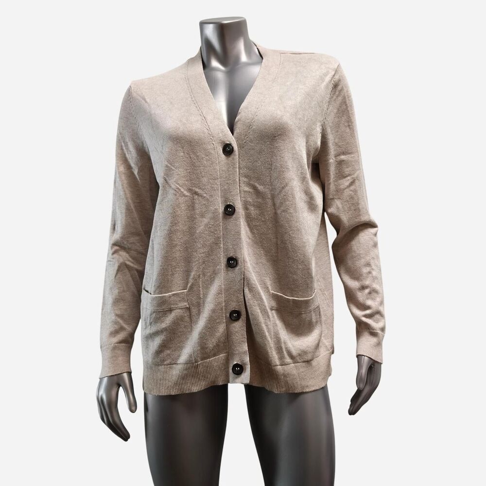 Verve-ami Women's Tan and Cream Cardigan